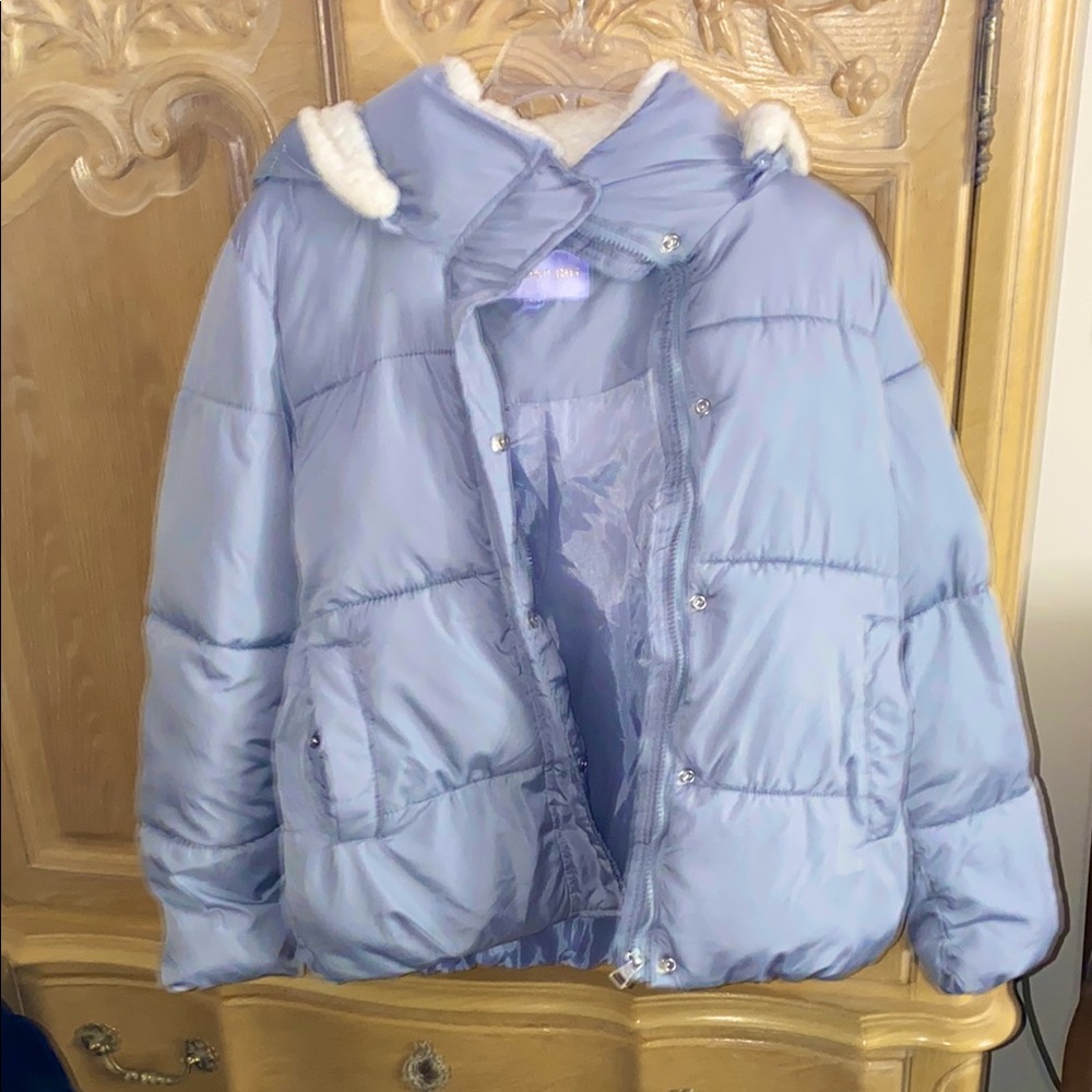 Light Blue Puffer Jacket